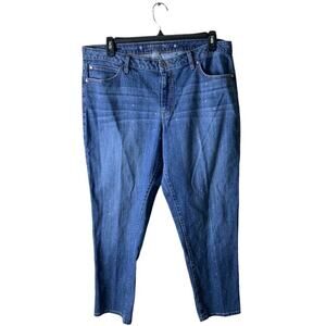 Jennifer Lopez Boyfriend Jeans Womens 16W Straight Stretch Mid Wash Streetwear